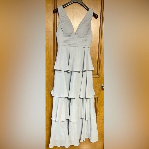 Dresses & Skirts - Chic Light Blue Tiered Maxi Dress